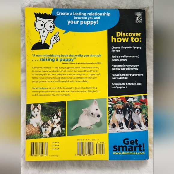 2/$20 - Puppies For Dummies Softcover Book - Picture 2 of 2
